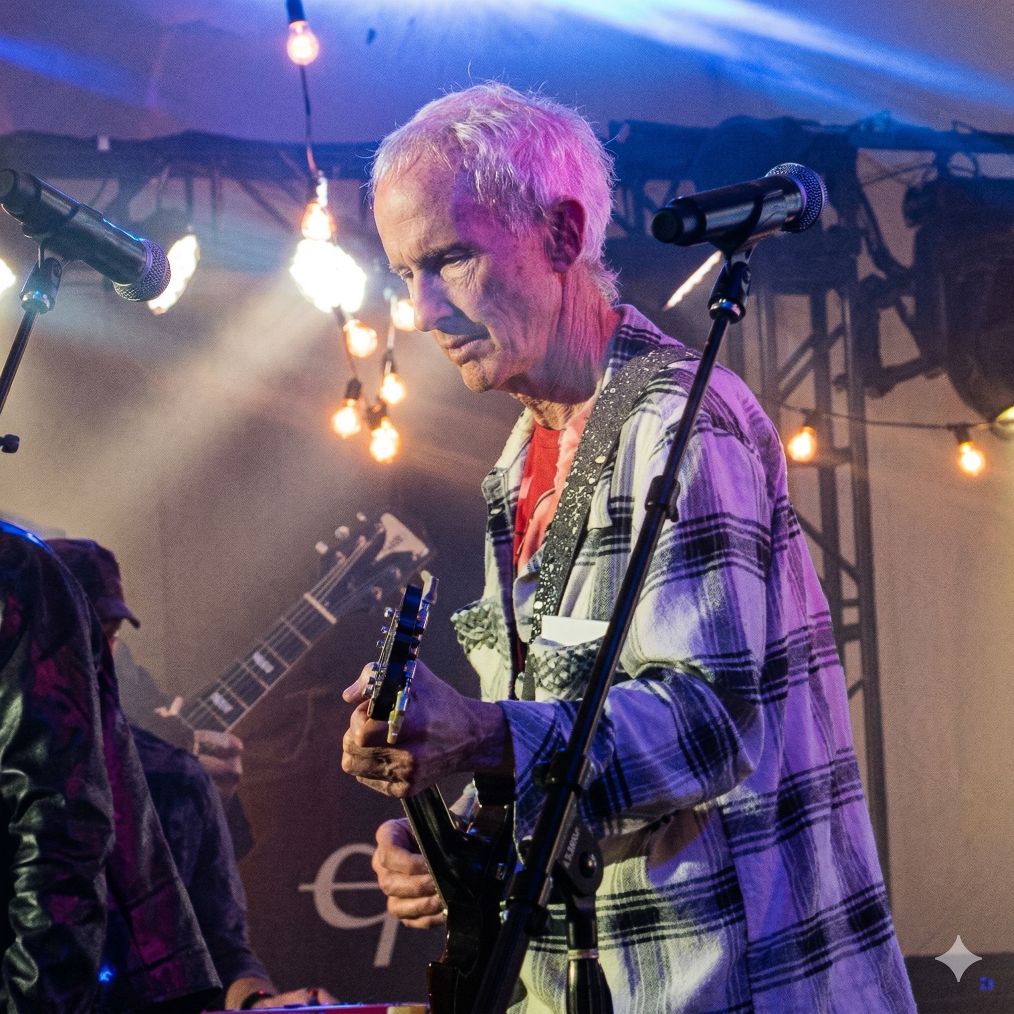 Phil photo of Robbie Krieger at NAMM private party